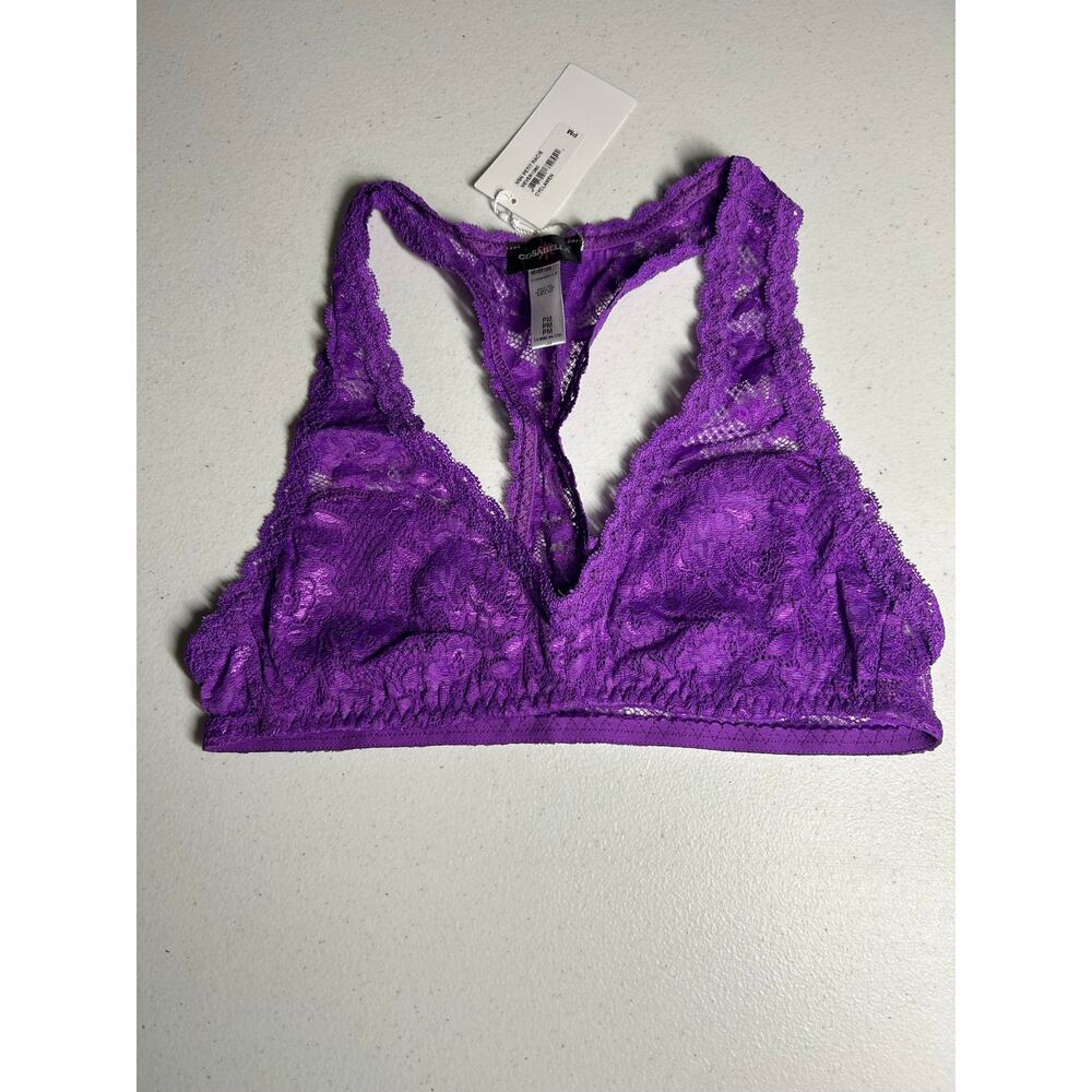 Cosabella Never Say Never Petite Racie Bralette PM Cyclamen Purple Lace NWT